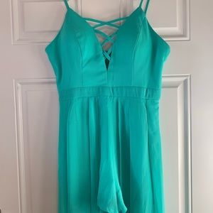 Teal Romper/Dress